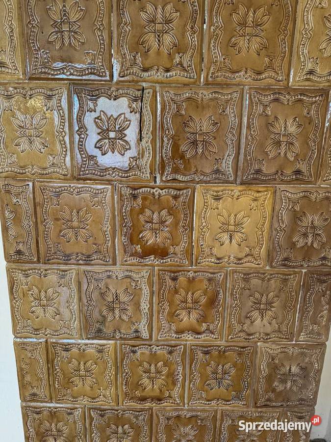 Duży piec kaflowy dwustronny 2 pokoje ozdobne Lublin