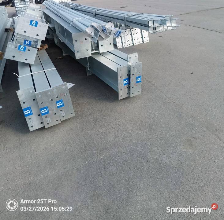 Konstrukcja hala stalowa ocynkowana 30x15x55 sprzedam