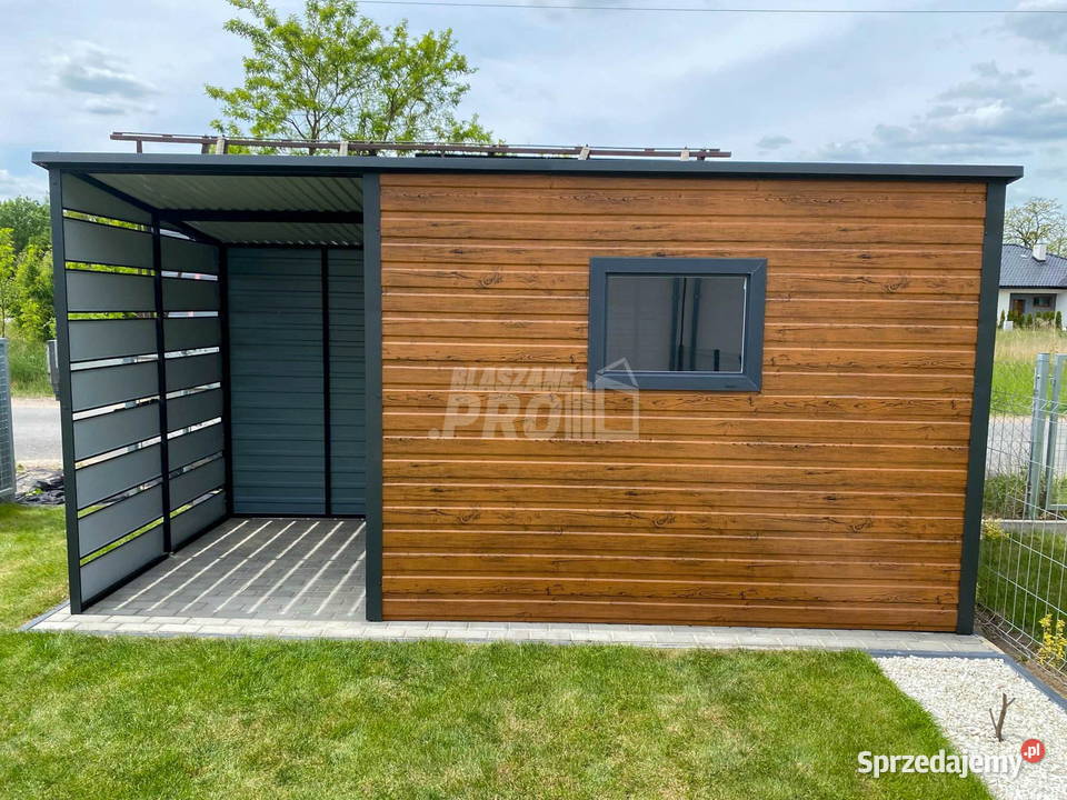 Schowek Domek Ogrodowy 3x2m wiata 15m okno jasny