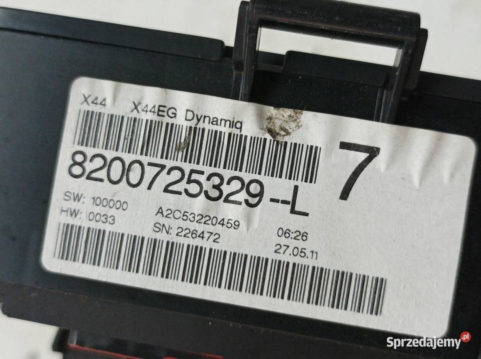 WYŚWIETLACZ 8200725329L 12 73 Renault Twingo II