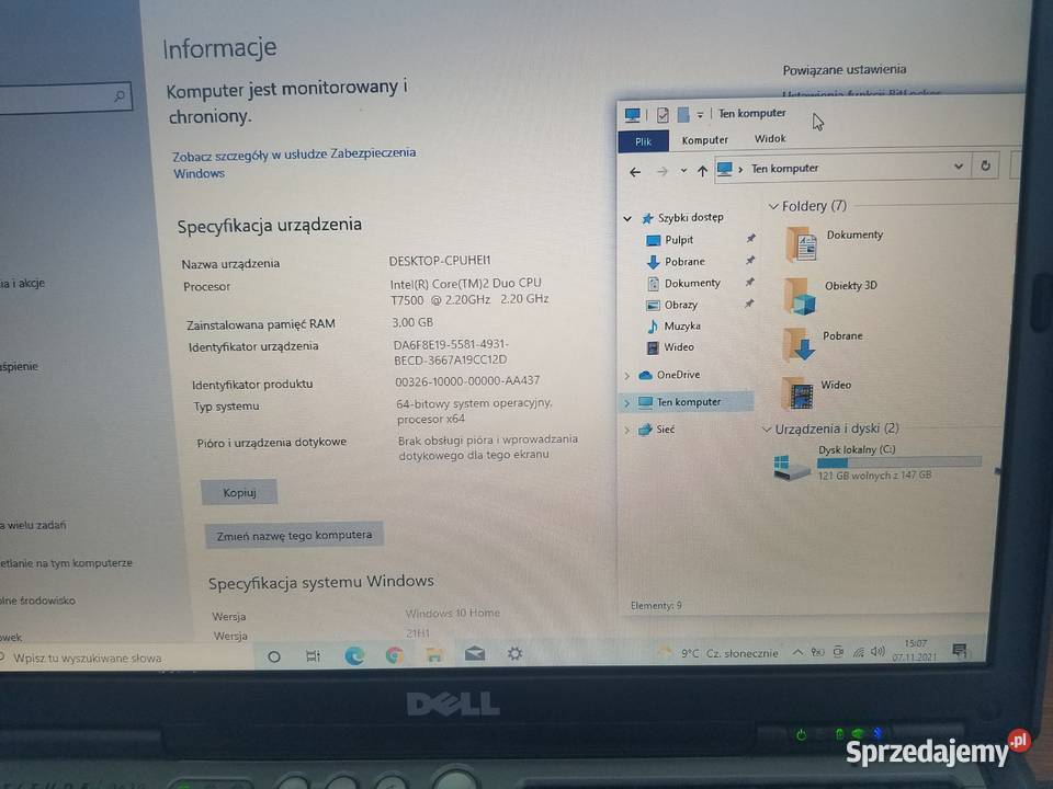 Laptop DELL D630 3GB Rymanów
