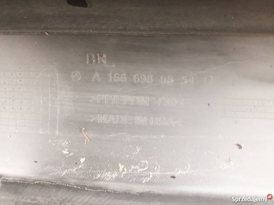 MERCEDES ML W166 AMG LISTWA PROGOWA PRÓG PRAWY Bieleń