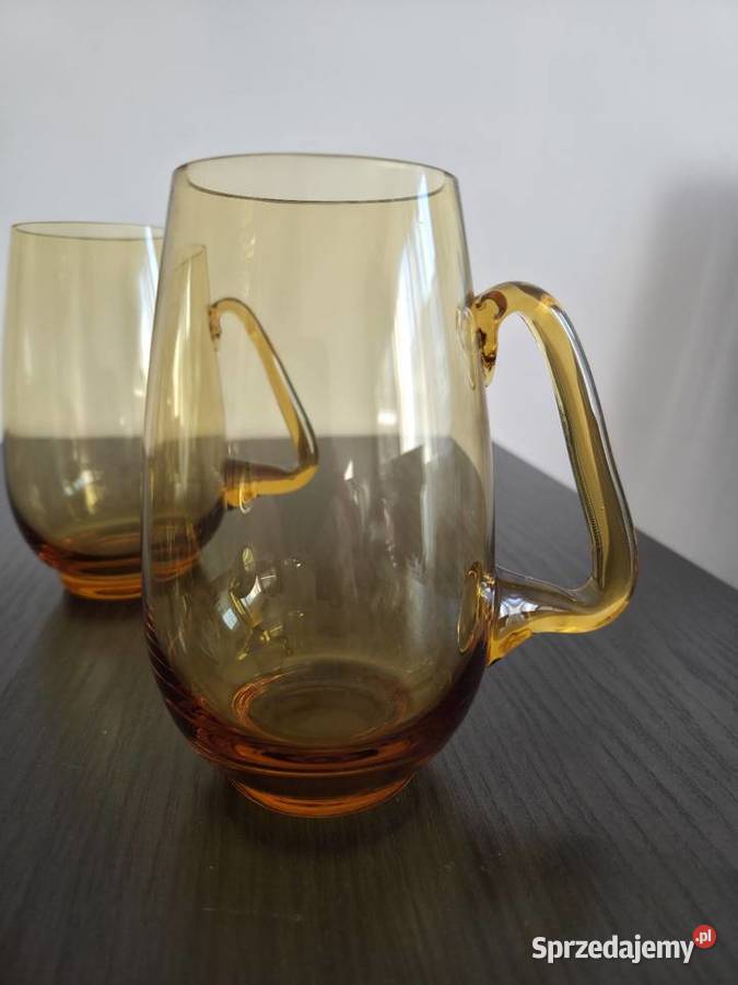 Szklanki kufel vintage PRL wielkopolskie Poznań