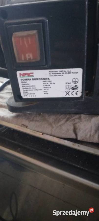 Pompa ogrodowa nac gpe120K Ogród śląskie Katowice