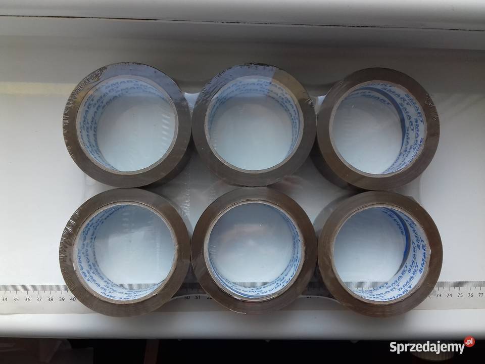 6x Taśmy pakowe przylepne Smart brązowa 48mmx91m Bydgoszcz
