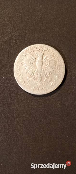 Moneta 5 złotych RYBAK z 1958 roku KUPUJESZ Pobiedziska