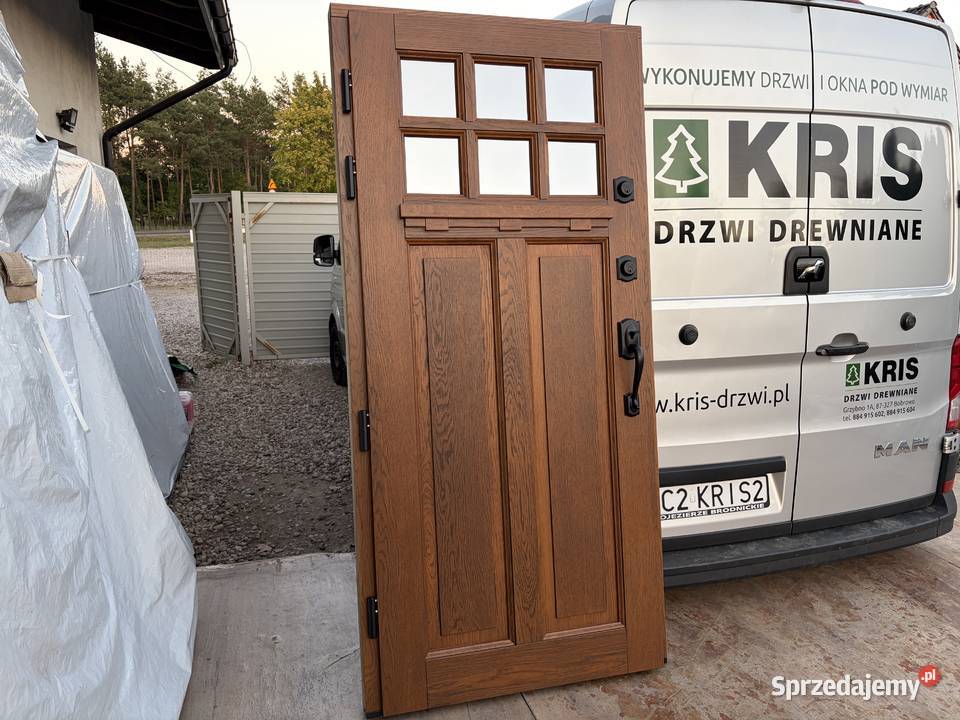 drzwi dostępnje ręki złoty dąb klamka schlage Zielonka