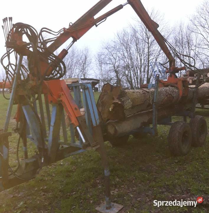 Przyczepa leśna z żurawiem hds do c360 c330 Sejny