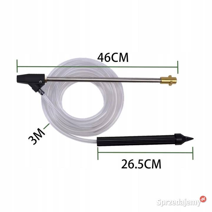 Zestaw do Piaskowania M22 Wąż 3m Lanca 460mm Ludźmierz