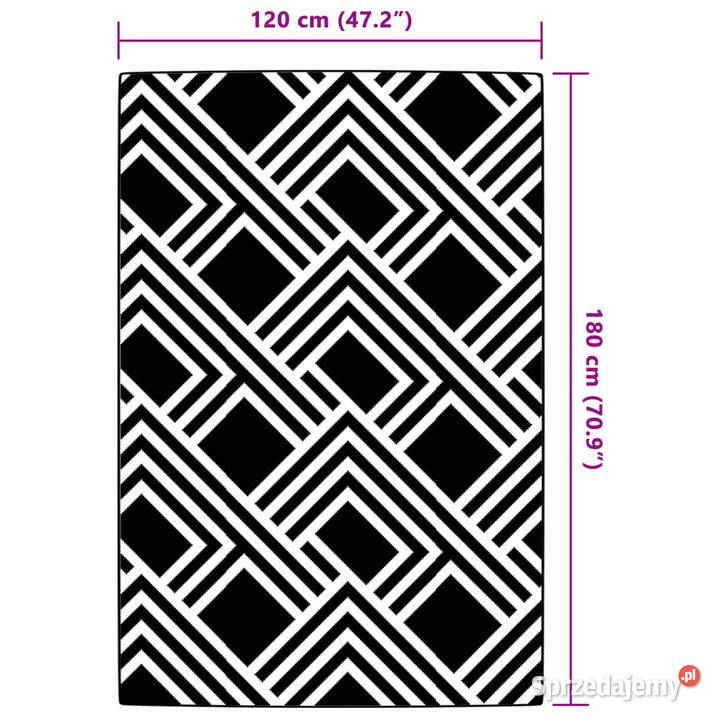 Dywan na zewnątrz szary 120x180 PP WM368562 mazowieckie