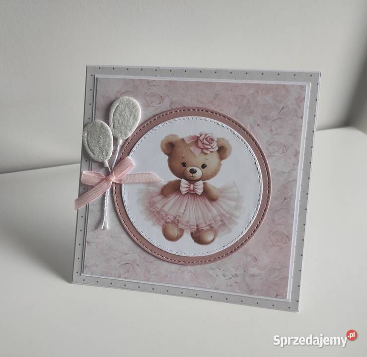 Kartka ręcznie robiona na Narodziny urodziny z Łódź