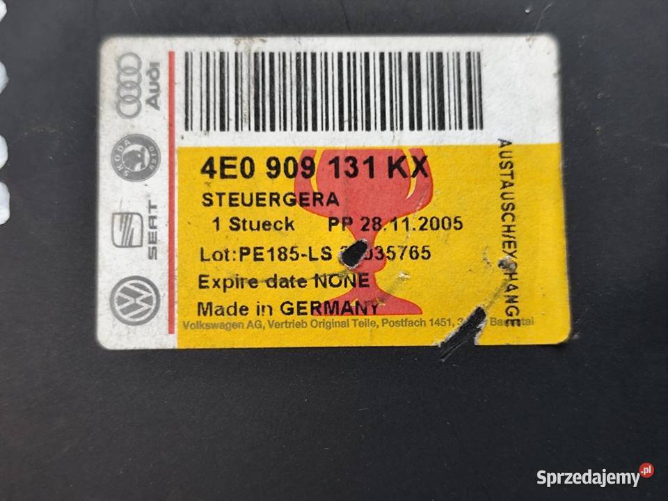Audi A8 D3 Sterownik Bezkluczykowy Moduł Kessy osobowe