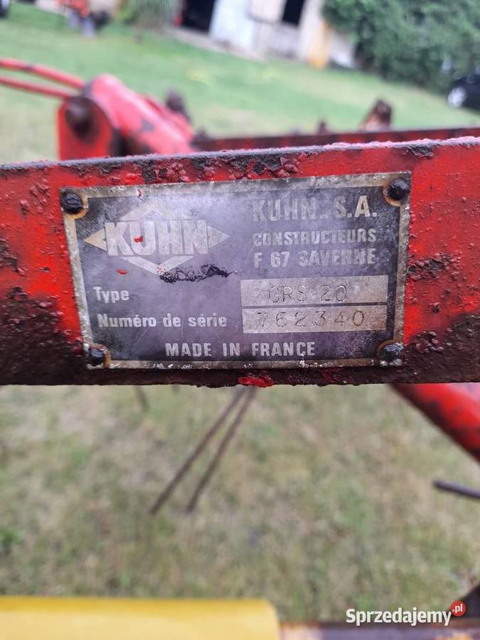 Przetrząsarko zgrabiarka kuhn
