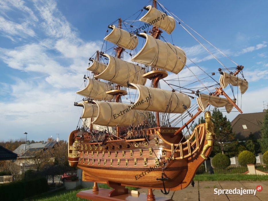 Drewniana Replika statku ROYAL LOUIS 95 Rarytas Szczecin