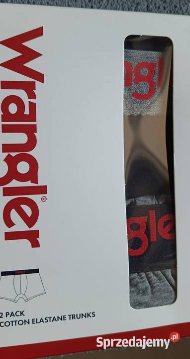 WRANGLER bokserki męskie 2pak rozmiar M 8489 95 szary/srebrny Bielizna Ełk