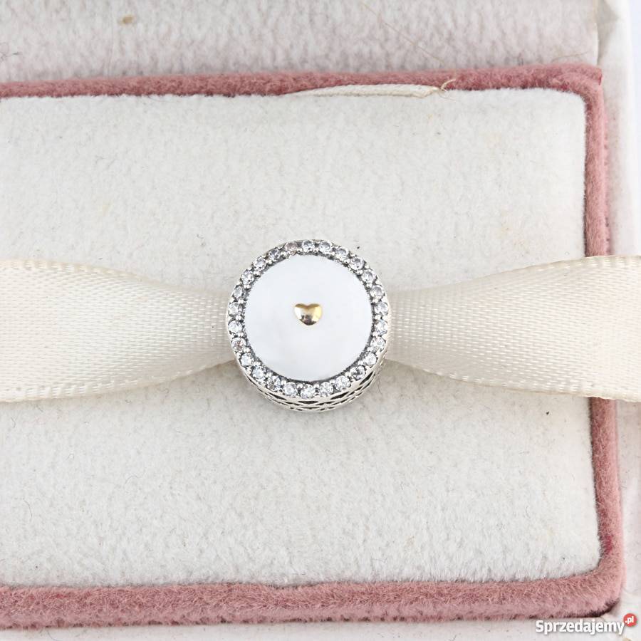 Pandora Charm koralik rozetka retro serce shine mazowieckie Warszawa