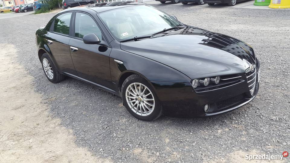 Piękna Alfa Romeo 159 czarny metalic Alcantara elektryczne szyby Bolesławiec