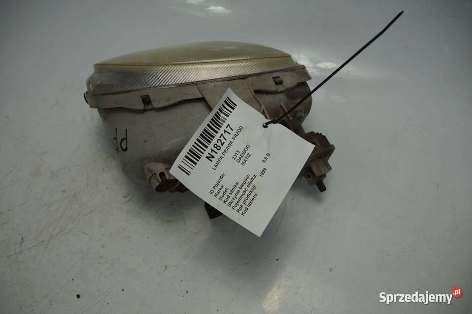 LAMPA PRAWA PRZÓD DAEWOO MATIZ kujawsko-pomorskie