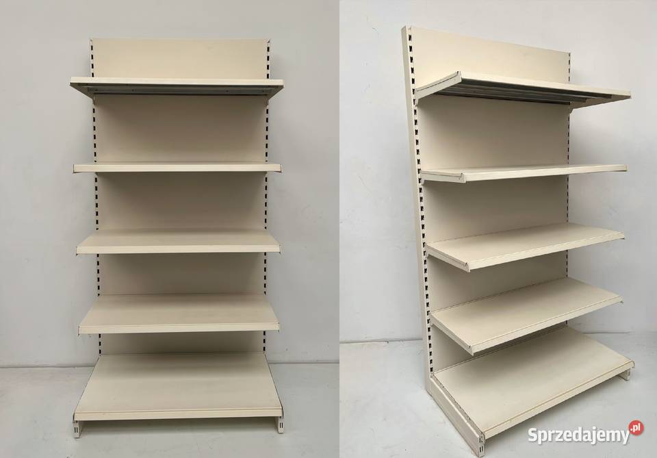 Regał sklepowy metalowy przyścienny magazynowy Ostrołęka
