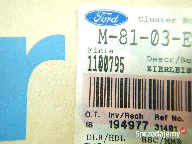 LISTWA NAKŁADKA SŁUPKA PRAWY TYŁ FORD FOCUS 9805