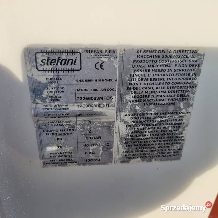 Chłodnia freonowa Stefani 4 wiatraki Łabowa L57 podkarpackie