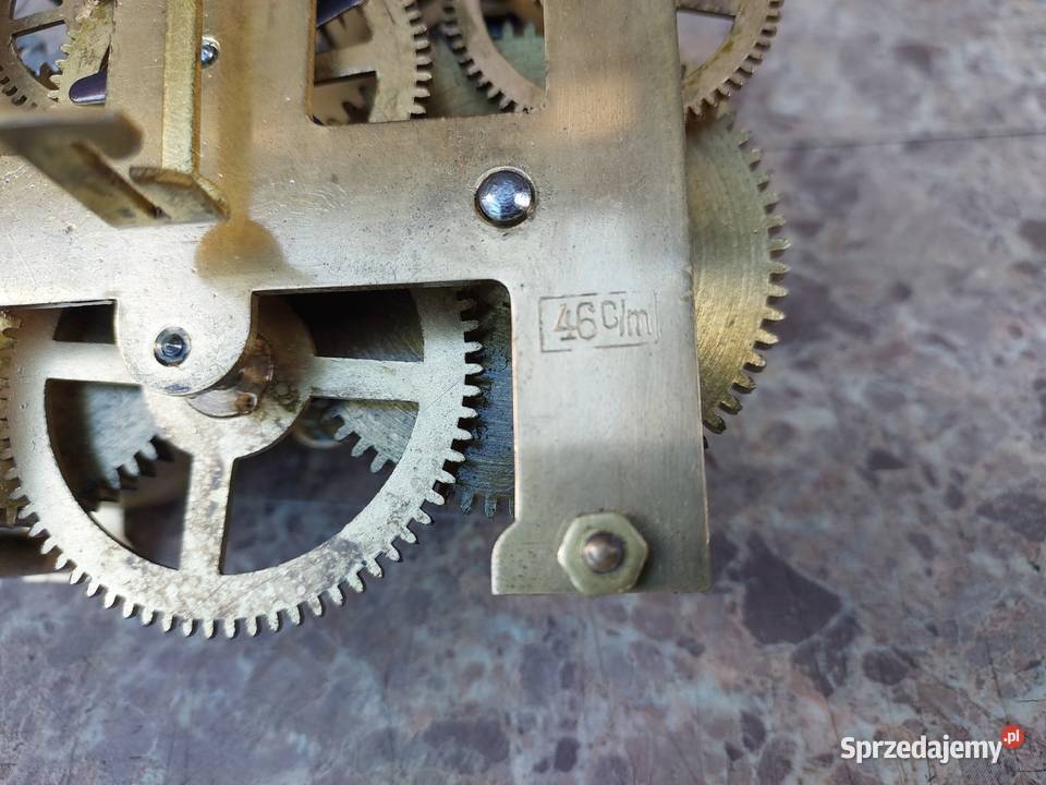 799 Mechanizm starego zegara ściennego T Haller Tczew sprzedam