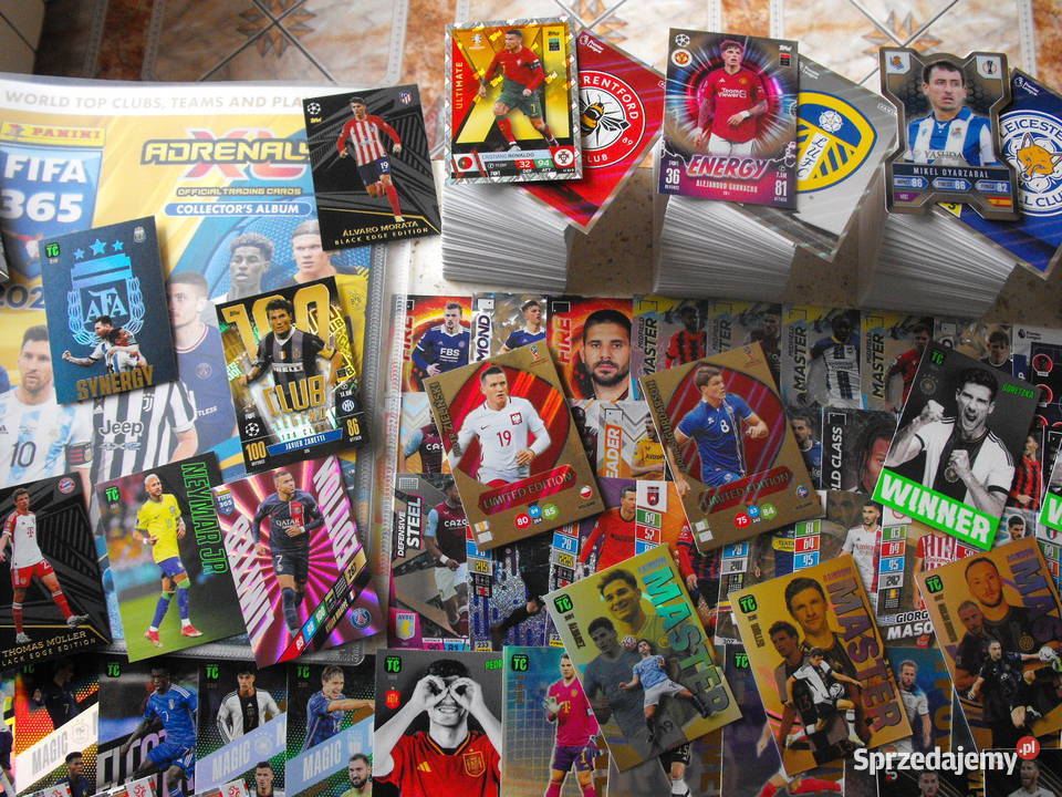 MEGA zestaw 500 kart album PANINI TOPPS MESSI Mykanów