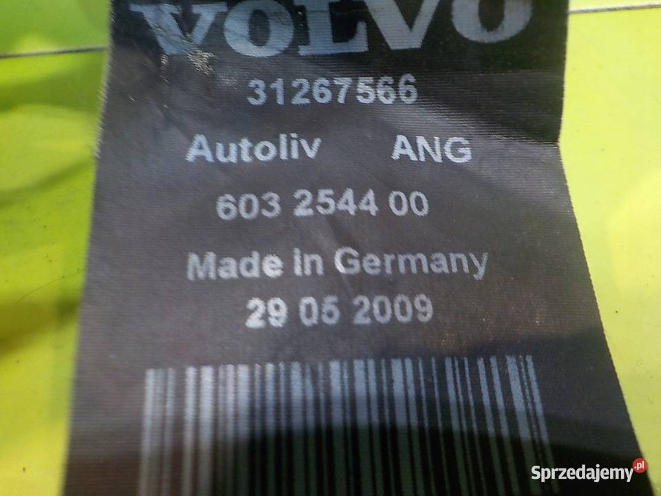 VOLVO C70 II 24 B 09r 2D pas bezpieczenstwa lewy osobowe Pasy bezpieczeństwa mazowieckie Suków