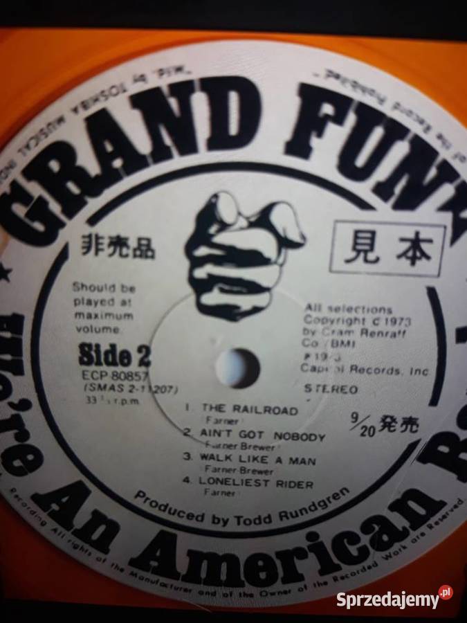 Archiwum hard rocka GRAND FUNK RAILROAD We where 1 płyta Rzeszów sprzedam