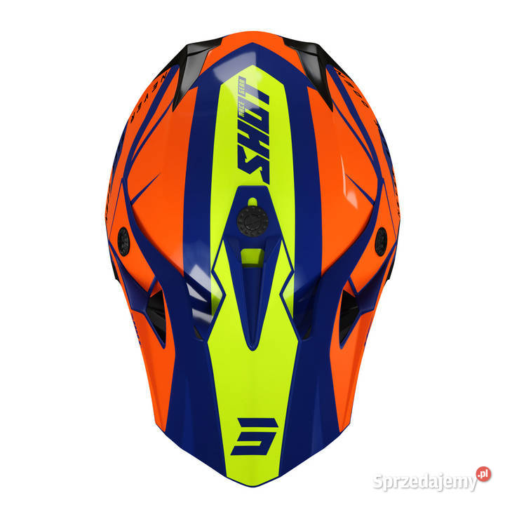 KASK SHOT CROSS ENDURO PULSE REVENGE NAVY ORANGE warmińsko-mazurskie Mrągowo