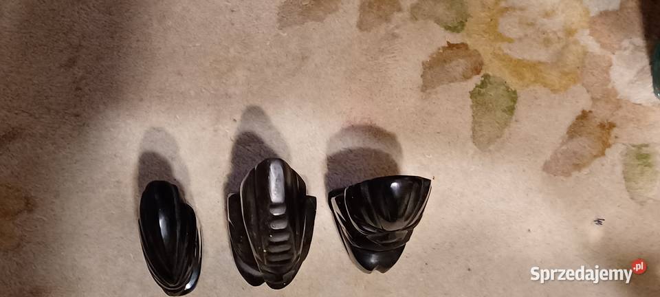 rzeżby czarnego onyksu obsydianu motywy Majów Poznań sprzedam