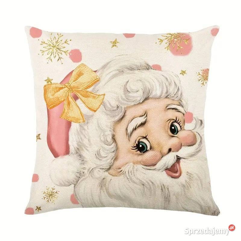 Komplet 4 ozdobna świąteczna poszewka dolnośląskie Trzebnica