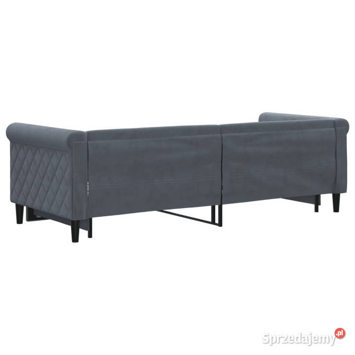 Sofa rozsuwana ciemnozielona aksamit 80x200 Warszawa