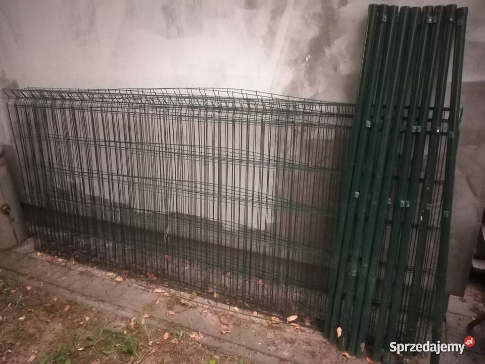 Panele ogrodzeniowe 110 i słupki z demontażu powlekane PCV Bełchatów sprzedam