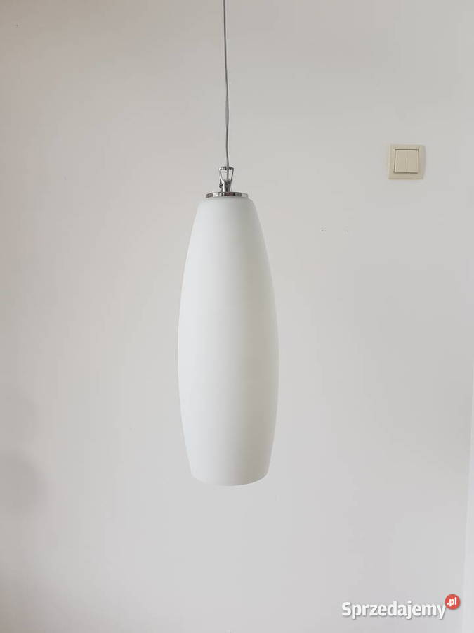 Lampa wisząca WRZECIONO biały mat MURANO GLASS Lampy wiszące Warszawa