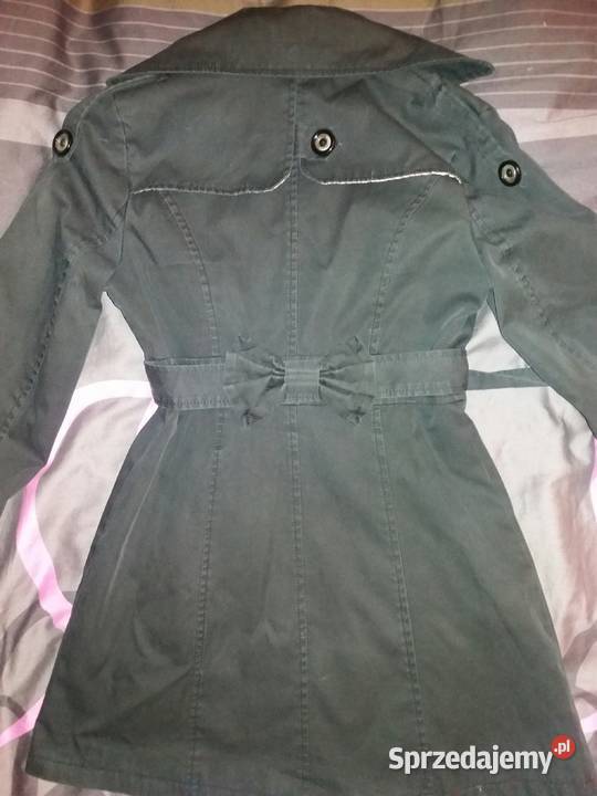 Czarny płaszczyk rozmiar S Bez wzoru łódzkie Łódź