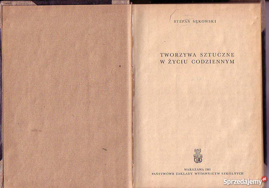 6098 TWORZYWA SZTUCZNE W ŻYCIU CODZIENNYM STEFAN chemia, biochemia Czyrna