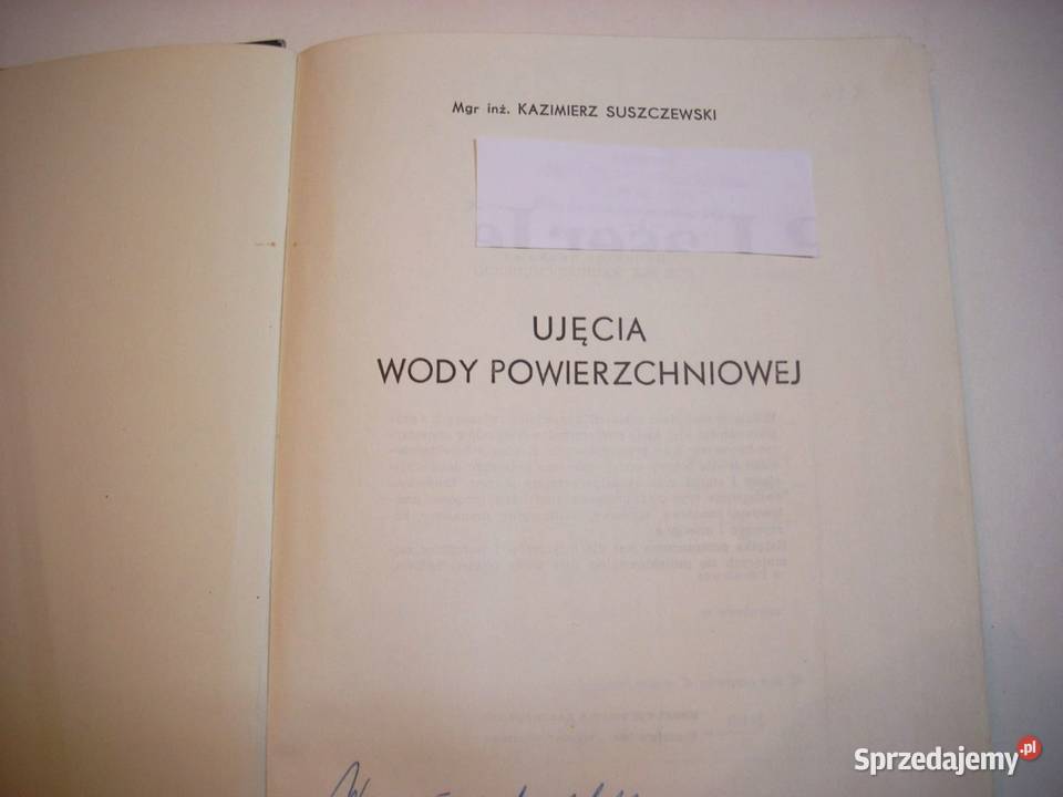 Suszczewski Ujęcia Wody Powierzchniowej Lesko sprzedam