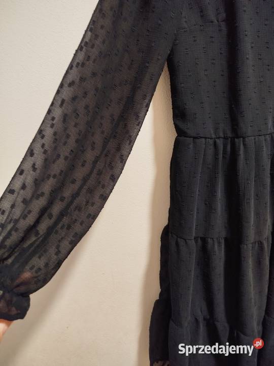 Elegancka czarna sukienka rozmiar 40 Spódnice i sukienki Biecz