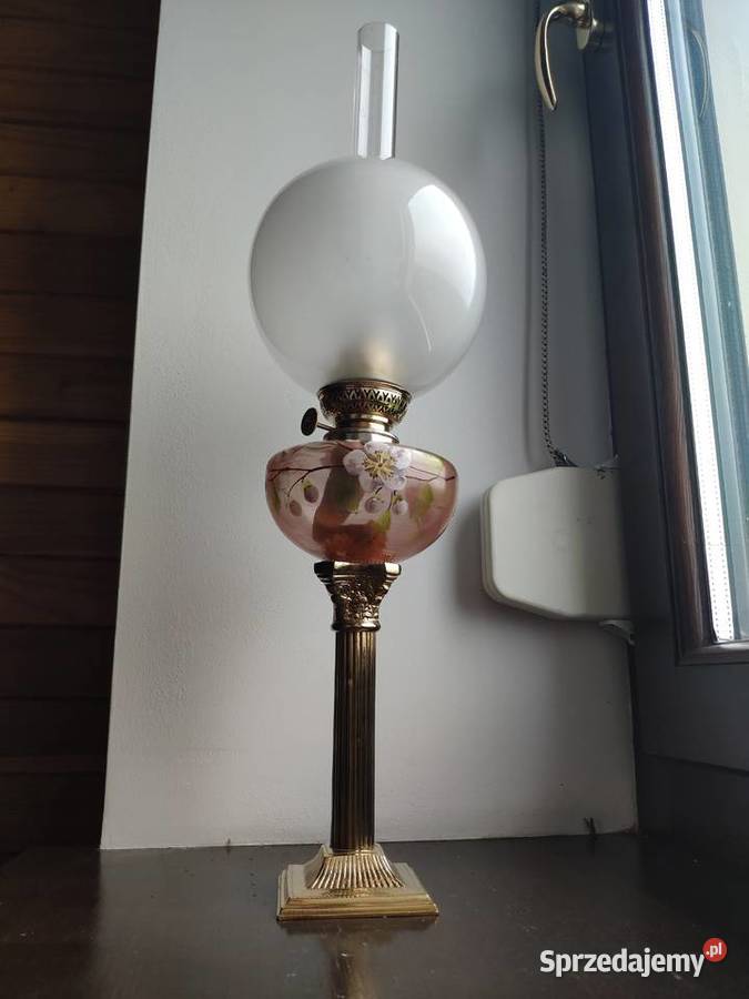 Stara francuska lampa naftowa 33 XIX wiek małopolskie Kraków