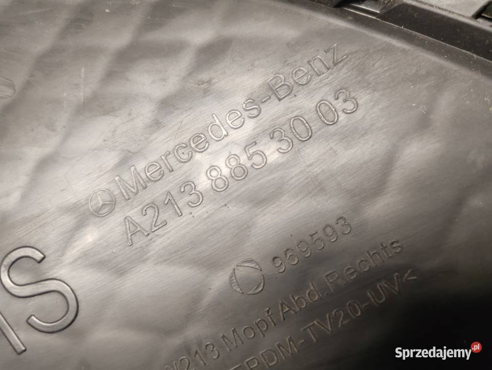 Kratka Zderzaka Prawy Przód Mercedes EKlasa W213 osobowe wielkopolskie Pleszew