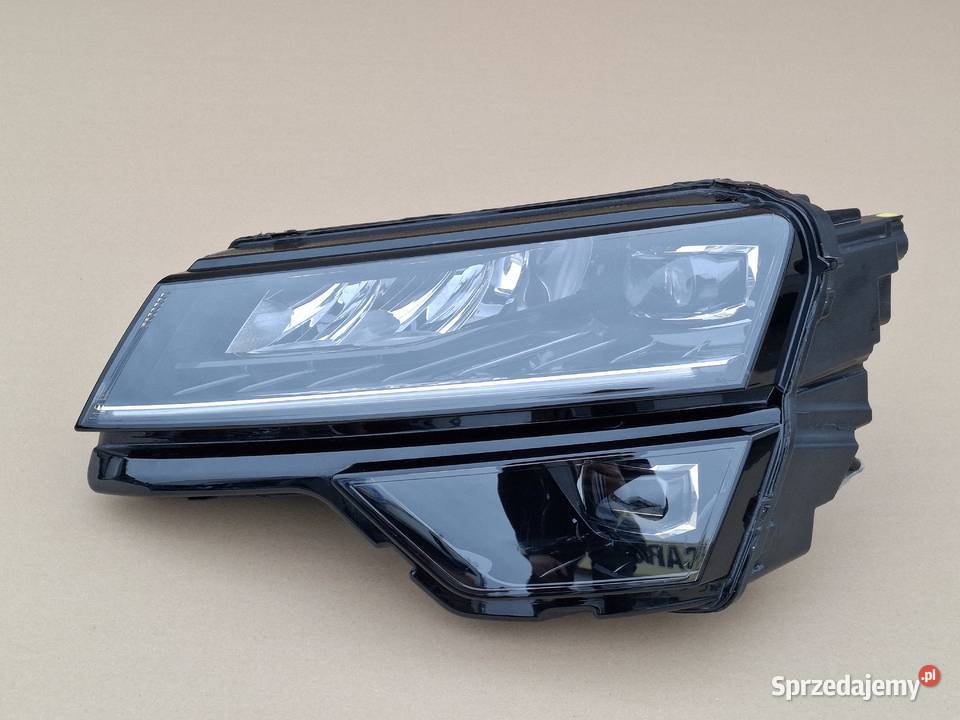 SKODA KAROQ REFLEKTOR LEWY FULL LED LAMPA LEWA Lampy przednie Bieleń