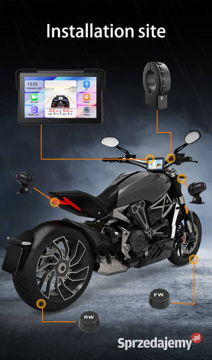 Nawigacja na motocykl Android auto carplay Pozostałe