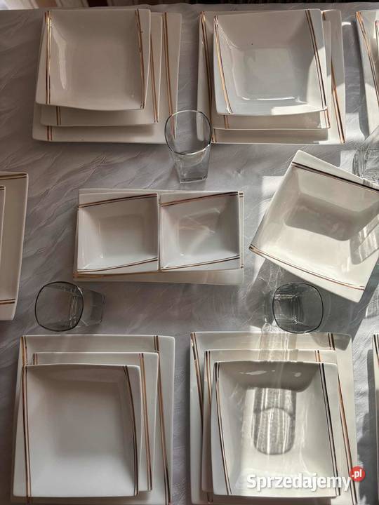 Sprzedam elegancki zestaw obiadowy Bellissima biały Słubice