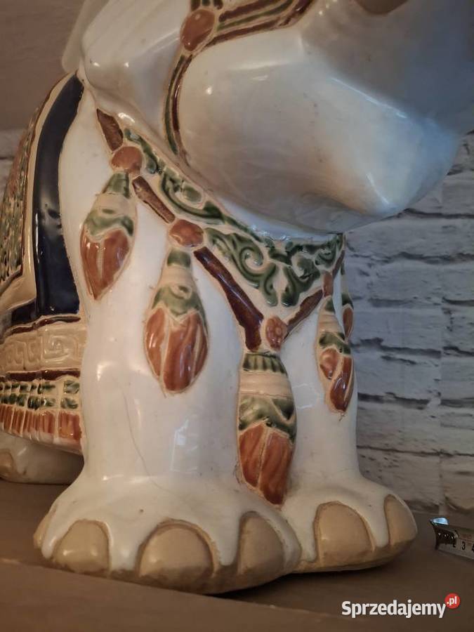 Słoń porcelana Chińska kwietnik Figurki i rzeźby Warszawa