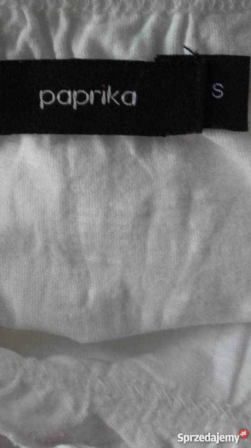 PAPRIKA BAWEŁNIANA LETNIA BLUZECZKA Z HAFTEM r Rozmiar 36(S) wielkopolskie