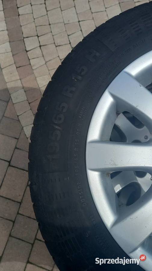 Felgi aluminiowe z oponamiV WGolf 5 15 tki Kórnik