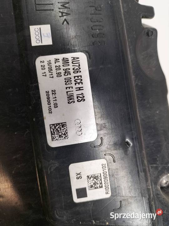 LAMPA TYŁ LEWA FULL LED MATRIX EUROPA 4M0945093E świętokrzyskie