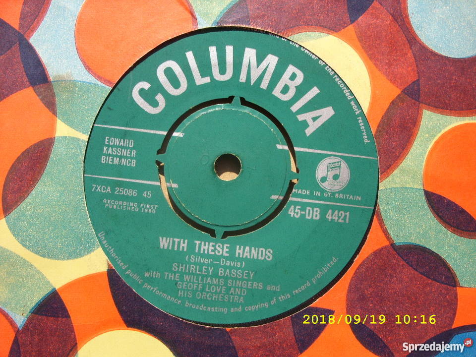 SHIRLLEY BASSEY COLUMBIA ENGLAND 3 SINGLE