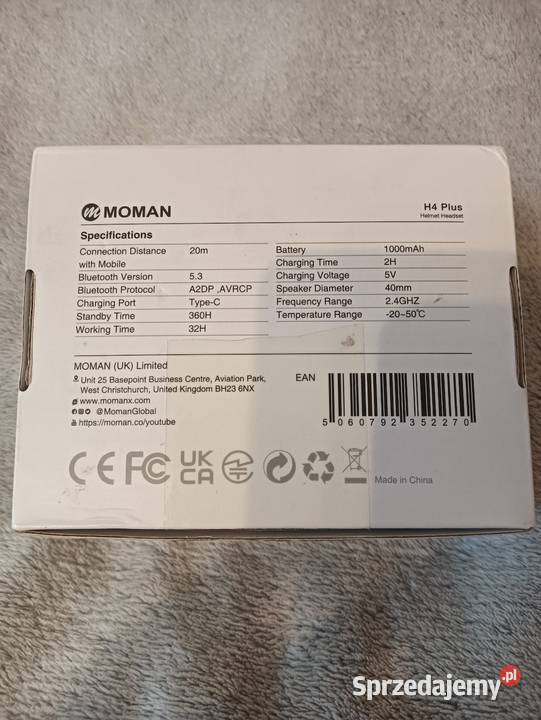 Zestaw słuchawkowy BT do kasku otwartego i Pozostałe Przeworsk